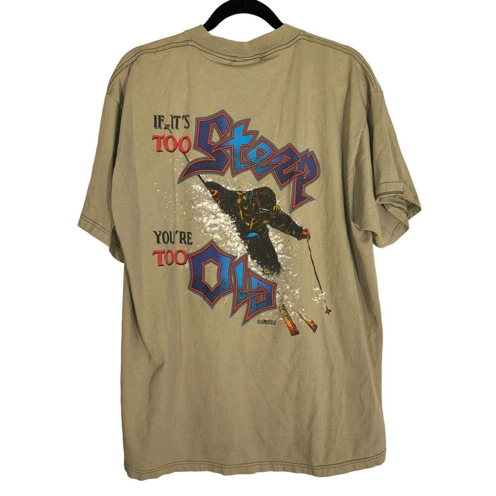 Vintage Skiing Shirt Ski Apache Ruidoso New Mexico 1990s